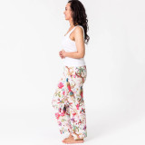 Paradise White with Pockets Lounge Pants