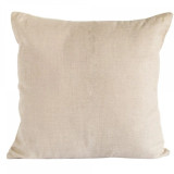 White Velvet and Linen Cushion Back