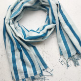 Striped Azure Sarong Striped Azure Sarong