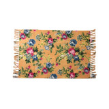 Rose Tangerine Chenille Bath Mat