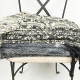 Mosaic Black Throw Mosaic Black Throw