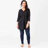 Pintuck Black Tunic Pintuck Black Tunic