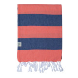 Santorini Towel Coral Navy Santorini Towel Coral Navy
