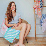 Sofia Turkish Towel Denim Pale Pink Sofia Turkish Towel Denim Pale Pink