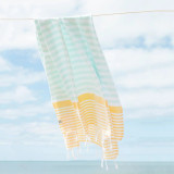 Sofia Turkish Towel Mint Yellow Sofia Turkish Towel Mint Yellow