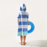 Kids Ezy Towel Pink Blue Child Hooded Poncho