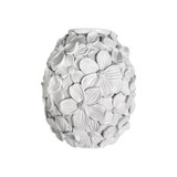 Matte White Petal Vase by Linens and More