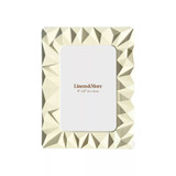 Modern Geometric Pearl Photo Frame  4 x 6" by Linens and More