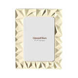 Modern Geometric Pearl Photo Frame 5 x 7" by Linens and More