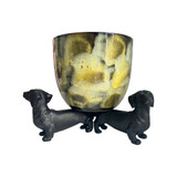 Dachshund Pot Holder Set Of 3 Matte Black by Linens and More Dachshund Pot Holder Set Of 3 Matte Black by Linens and More