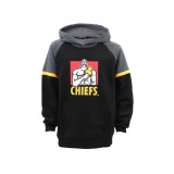 Chiefs Super Rugby Kids Hoodie Black Charcoal Chiefs Super Rugby Kids Hoodie Black Charcoal