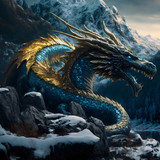 Blue Dragon Fleece Blanket Blue Dragon Fleece Blanket