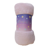 Plain Dyed Flannel Fleece Throw Pink Plain Dyed Flannel Fleece Throw Pink