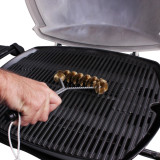 Small Brass Spiral Barbecue Brush by White Magic