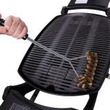 Medium Brass Spiral Barbecue Brush by White Magic