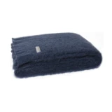Windermere Mohair Throw -  Indigo