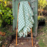 Bliss Wool Mohair Blend Sea Foam/Winter White by Linens and More