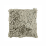 Shearling Lamb Fur Cushion Pumice 45 x 45cm by Linens and More