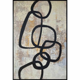 Linked In Black Frame by Linens and More