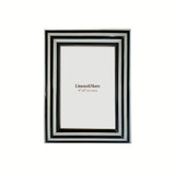 Black and White Rounded Edge Frame 4 x 6″  by Linens and More Black and White Rounded Edge Frame 4 x 6″  by Linens and More