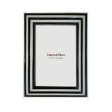 Black and White Rounded Edge Frame 5 x 7" by Linens and More Black and White Rounded Edge Frame 5 x 7" by Linens and More