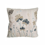 Wildflowers Embroidered Cushion 45 x 45cm by Linens and More Wildflowers Embroidered Cushion 45 x 45cm by Linens and More