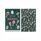 Lets Get Merry 2pk Kitchen Towel by Ladelle Lets Get Merry 2pk Kitchen Towel by Ladelle