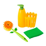 Flower Power 3pc Sink Caddy Set + Dispenser by Vigar