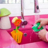 Flower Power Pink 3pc Sink Caddy Set by Vigar