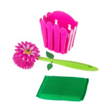 Flower Power Pink 3pc Sink Caddy Set by Vigar