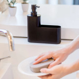 Rengo Black Monobloc 4pc Sink Caddy Set by Vigar