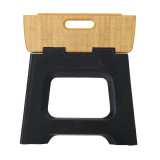 Compact Bamboo On Top Foldable Stool 27cm By Vigar