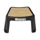 Black Bamboo Stool 25cm by Vigar