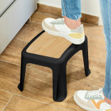 Black Bamboo Stool 25cm by Vigar