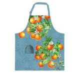 L'Orange Linen Apron with Pockets by Michel Design Works