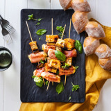 Black Earthenware Medium Rectangle Platter by Bella Tavolo