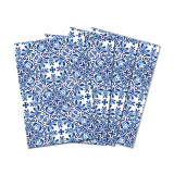 Set of 4 Indigo Seas Cotton Napkins by Michel Design Works