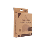 Eco Basics Compost Bin Charcoal Filter 5 Pack by White Magic