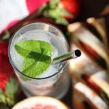 Eco Basics Stainless Steel Straw with Cleaner and Pouch 8mm by White Magic