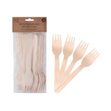 Eco Basics Biodegradable Wood Fork - 18pcs by White Magic