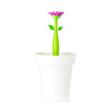 Flower Power White 3L Bathroom Bin by Vigar