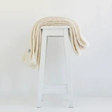 Windermere Alpaca Brushed Throw - Cream