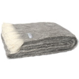 Windermere Alpaca Brushed Throw - Granite