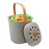 Eco Basics Compost Kitchen Waste Bin 6L - Granite