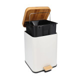 Eco Basics Rubbish Bin Square 6L - White