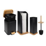 Eco Basics 3 in 1 Square Bathroom Set - Black
