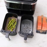 Silicone Fibreglass Dual Basket Air Fryer Liner - Set of 2 by Nostik