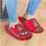 Christmas Tree Microfibre Cleaning Slippers by Vigar Christmas Tree Microfibre Cleaning Slippers by Vigar