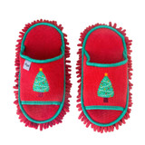 Christmas Tree Microfibre Cleaning Slippers by Vigar Christmas Tree Microfibre Cleaning Slippers by Vigar