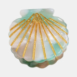 Emerson Hair Clip Green Shell by Antigone Set of 2